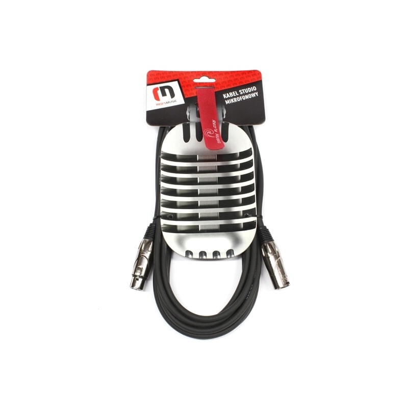Kabel mikrofonowy Red's Music Studio 5m z wtyczkami XLR